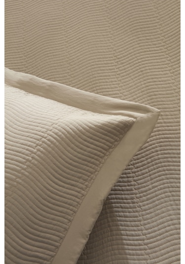 Karaca Home Juno Çift Kişilik Yatak Örtüsü Bej Bej