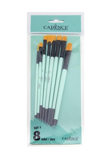 Cadence Yağlı Ve Akrilik Boya Fırça Seti 8'Li Karışık Fırça Seti