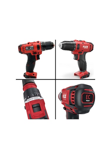 Flex DD2G Şarjlı Vidalama Ve Detaylı Temizlik Fırça Seti 3'lü