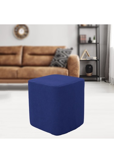 Suntek Magideal Kare Ayaklık Osmanlı Örtüleri Dekoratif Koyu-mavi