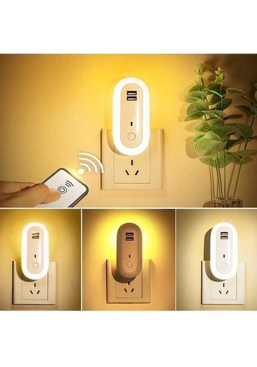 Besthome1 Uzun Oval Led Duvar Lambası - Uzaktan Kumandalı, Zamanlayıcı, Işık Ayarlı, 1w, Yatak Odası/ Salon/ Koridor İçin Diğer