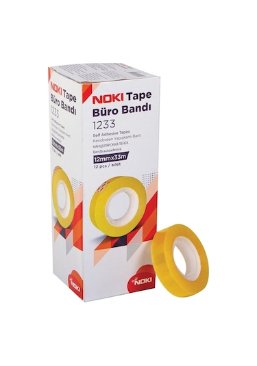 Noki Büro Bandı 12 MM X 33 M Selefon Bant 12'Li Kutu