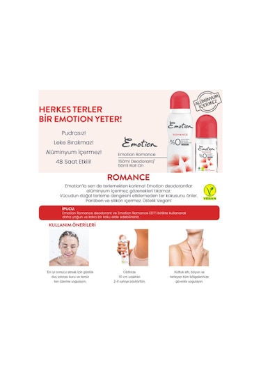 Emotion Roll On Romance Kadın 50 Ml