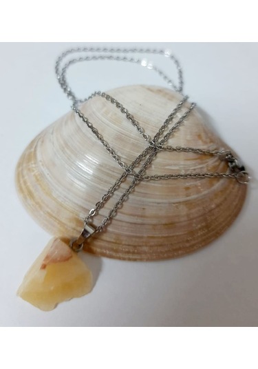 Soma Japon Karsit Taşı Kadın Kolye Siyah