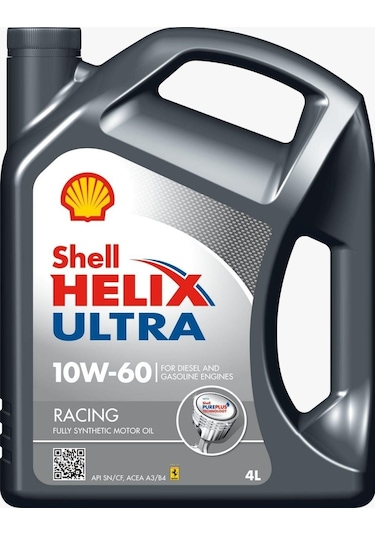 Shell Helix Ultra 10W-60 Racing Tam Sentetik Motor Yağı 4 L
