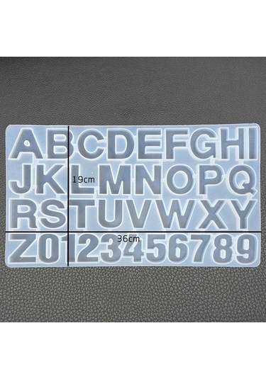 Maoyaya Reçine Dijital Harf Kalıpları Dekorasyon Silikon Kalıbı El Yapımı Aksesuar Çok Renkli