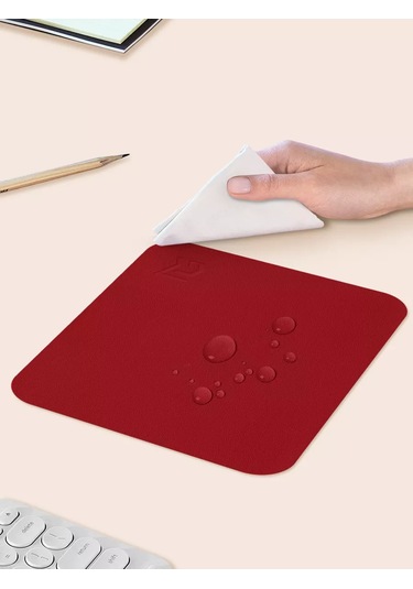 Gimarz Küçük Deri Kırmızı Fare Altlığı 213412120