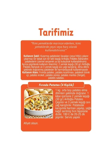 Arifoğlu Patates Baharatı 90 G