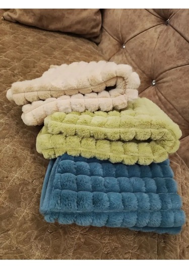 Burush Bağcıklı Kürklü Sandalye Minderi 50x50cm 143567542 Bej Açık