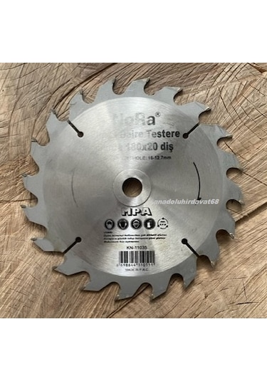 Nora 180mm Elmas Testere Parke Sunta Mdf Ahşap Kesme Testeresi Göbek16mm