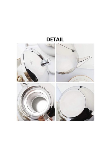 Mufunye 2 Litre Çelik Çaydanlık, Filtreli Demleme Sepeti, Tüm Ocak Tiplerine Uygun, Kuru Çay Ve Kahve İçin Isıtabilir Renkli