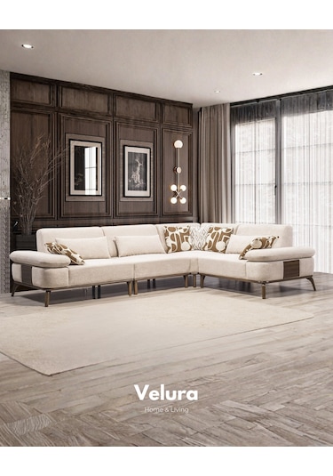 Losso Modüler Köşe Koltuk Takımı & Oturma Grubu Ekru