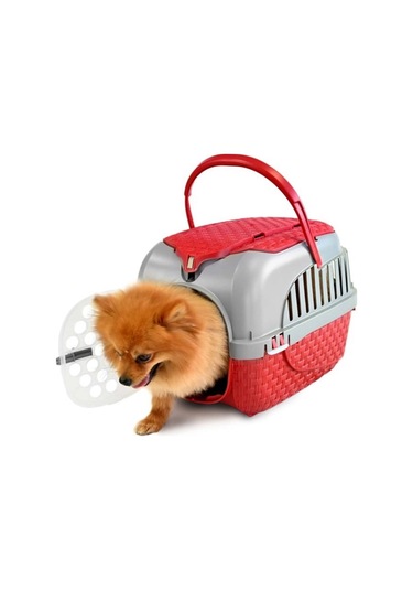 Bama Kedi Ve Köpekler İçin Transporter Bordeaux Bordo Renk 59x38x37 Cm