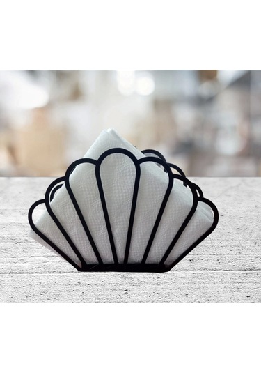 Glare Peçetelik Taç Mat Siyah Mat Siyah