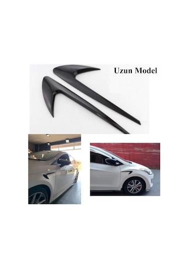 Piano Black Tampon Çamurluk Venti Çamurluk Izgara Body Kit Parlak Uzun Model