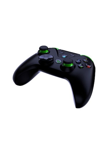 Pusat Clutch Titreşim Geri Bildirimli Çift Mod Kablosuz Gamepad Siyah