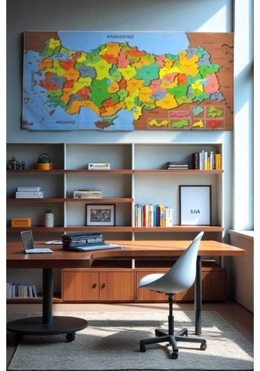 Renkli Türkiye Haritası Duvar Stickerı