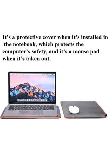 Yatay Mikrofiber Renk Eşleştirme Notebook Astar Çantası, Stil: Astar Çantası Mavi + Kahverengi , Uygulanabilir Model: 13 -14 İnç Siya