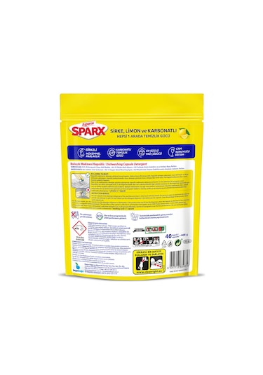 Asperox Sparx Bulaşık Makinesi Deterjanı 40 Tablet