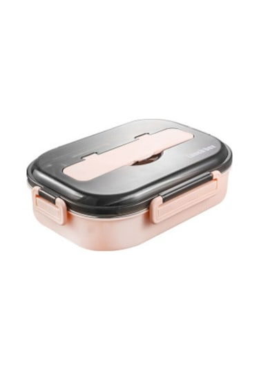 Yemek Kutusu Öğrenciler İçin Isı Yalıtımı Yüksek Kaliteli Paslanmaz Çelik Pembe Renk - Pembe