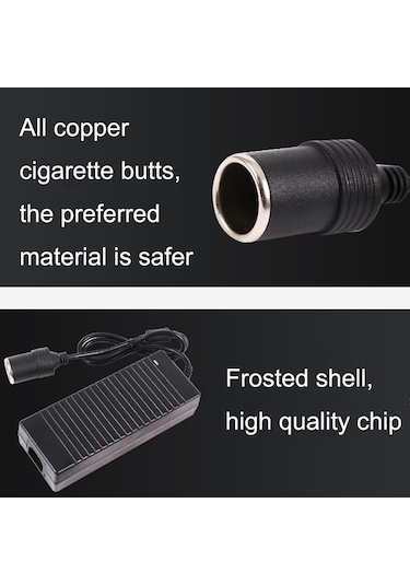 Sones 220v - 12v Güç Dönüştürücü 15a Arabadan Ev Güç Adaptörüne, Fiş Tipi: Ab Fişi
