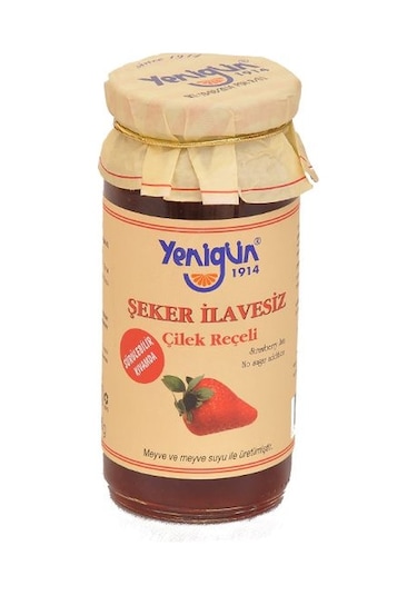 Yenigün Şeker İlavesiz Çilek Reçeli 290 G