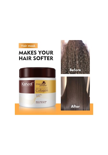 Karseell Maca Özü & Buğday Proteinli Collagen Saç Maskesi 500 ML