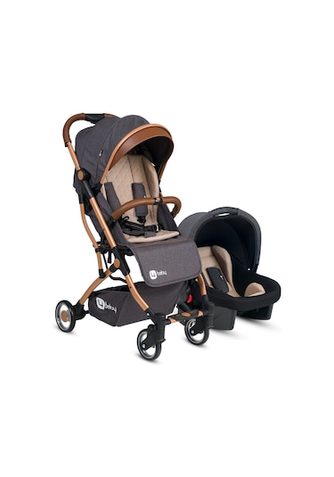 4Baby AB460 Drone Gold Travel Sistem Bebek Arabası