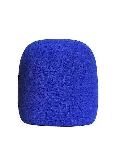 Ruicoo Mikrofon Koruma Seti: Köpük Rüzgar Koruması + Silikon Kayma Engeli + Dürtüye Dayanıklı Uç Kılıfı Mavi