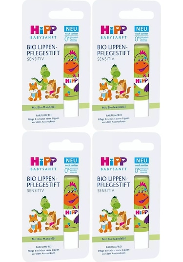 Hipp Babysanft Organik Dudak Nemlendiricisi 4.8gr 4 Lü Set