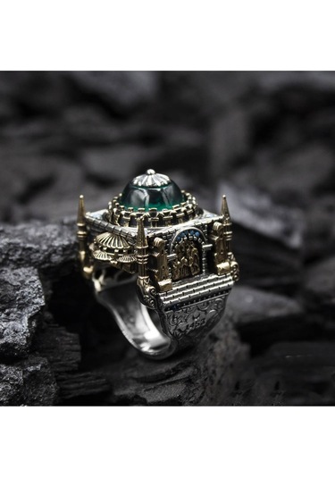 Islam Usta Tasarımı Yeni Çağ Gümüş Erkek Yüzük