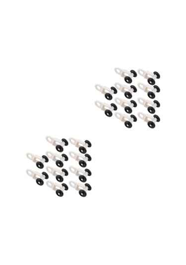 1/2/3/5 10 Adet Perde Rayı Kayar Raylı Rulo Beyaz Siyah Stil 5 1 Set Diğer