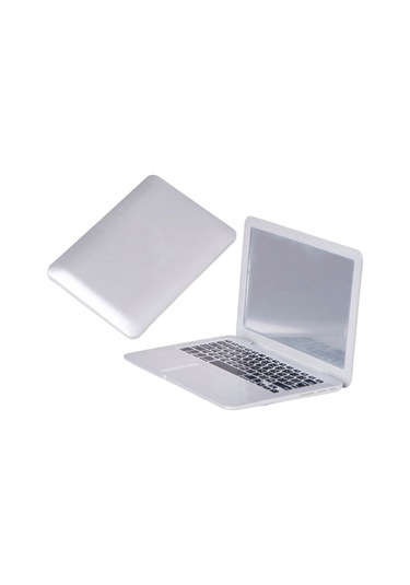 Shineyee Portatif Mini Dizüstü Stili Güneş Parlatıcı Pudra Makyaj Aracı Beyaz Camlı Ayna