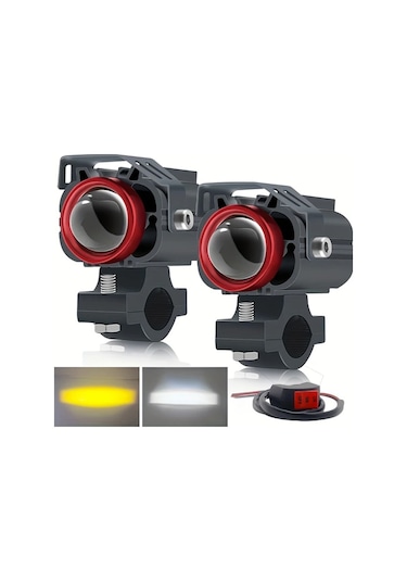 Motion003 2 Adet Led Farlar Ve 1 Anahtarlı Sis Lambası Araçlar Motosikletler Tekneler Suvlar