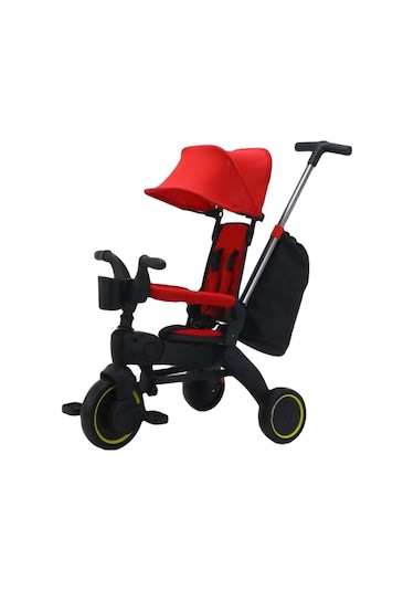 Maxi Taxi Trike Plus F3 Ebeveyn Kontrollü Katlanır Bisiklet Krmzı