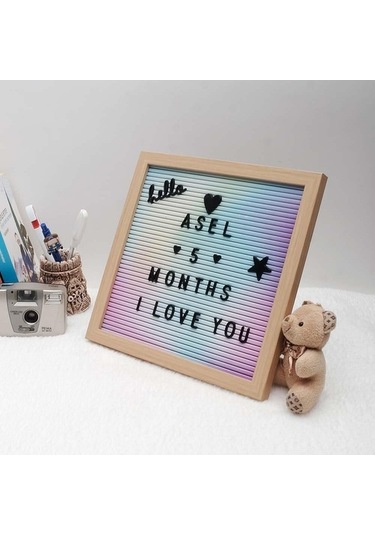 Space Yazı Panosu Mesaj Tahtası, 121 Siyah Harf Karakterli