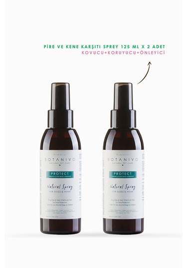 Botanivo Köpekler İçin Pire & Kene Karşıtı Sprey 2'li