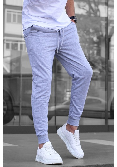 Madmext Madmext Gri Paçası Lastikli Erkek Eşofman 4821-gri Gri