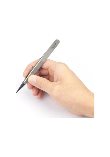 Gözlem, Montaj Çalışması Pincet Dik Açılı Sap Paslanmaz Çelik