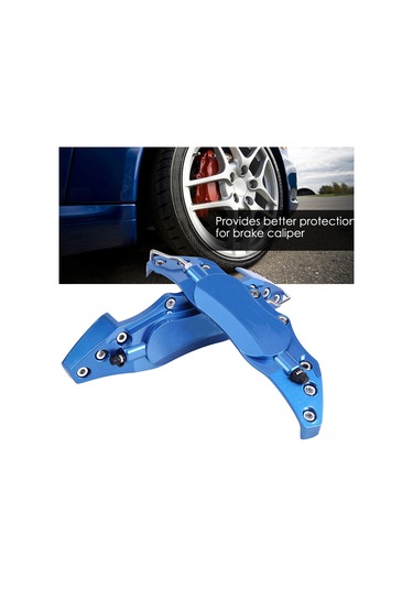 Shineyee Alüminyum Fren Kalip Korumalı Kapakları - Kırmızı, Orta Boy, 16-17 İnç Jant Uyumlu, 1 Çift, Kolay Kurulum