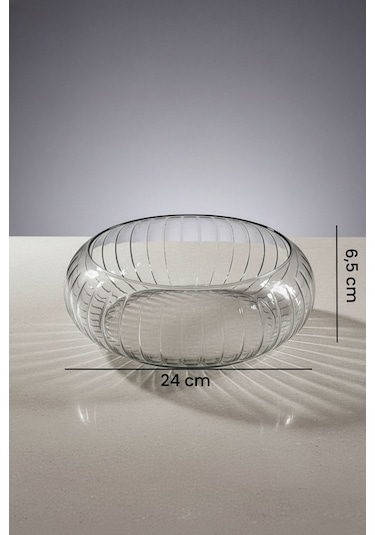 Rayan Glass Salata Ve Meyve Kasesi - Şeffaf