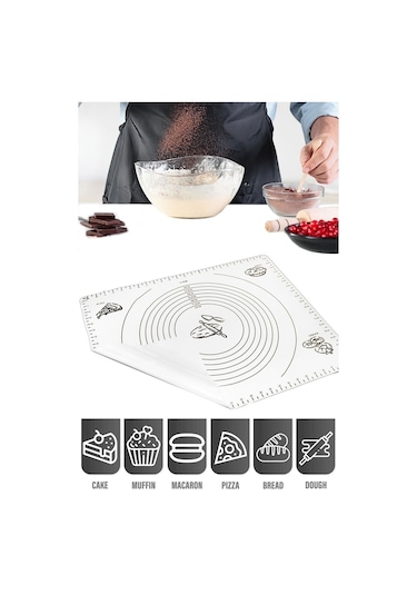 Hamur Matı Açma Silikon Silpat Hamur Açma Silikon Pasta Fırın Ha