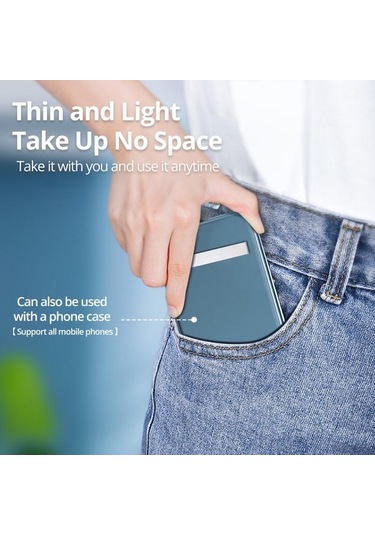 Siyah Hdoorlink Mini Manyetik Telefon Tutucu Katlanabilir Cep Telefonu Geri Görünmez Tutucu Metal Braket Masa Standı İphone Xiaomi Samsung Uyumlu İçin