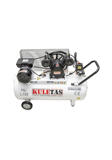 Kuletaş 2 Hp 8 Bar 100 LT Çift Kafa Hava Kompresörü