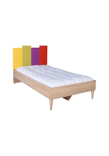 Rainbow Genç Odası Tek Kişilik Karyola - Sonoma-Karışık