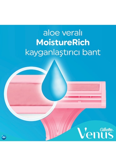 Gillette Simply Venus 2 Basic Kadın Tıraş Bıçağı 5'li