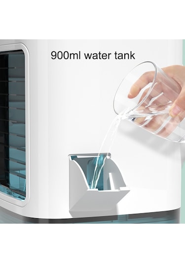 Masaüstü Mini Soğuk Hava Fanı Ev Nemlendirici Cn Fişli Çift Sprey Klima Fanı