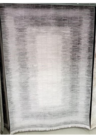 Çam Halı Norm 6217 Gri Romans Halı Modern Desenli Makine Halısı