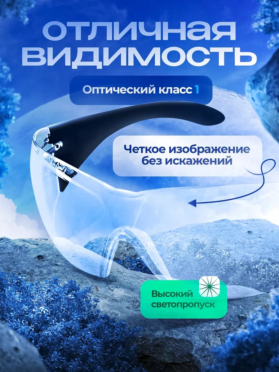 Elanplast Şeffaf Koruyucu Gözlükler 2 Adet. 216225280