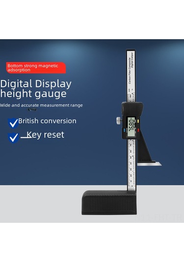 Hangfox Ahşap İşleri İçin 0-150mm Elektromanyetik Tabanlı Dijital Yükseklik Ölçücüsü - Kesme Ve İşaretleme İçin Hassas Ölçüm Aleti